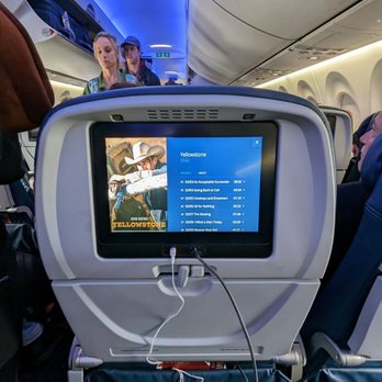 Delta Airlines - About to continue watching season 3 of Yellowstone on my flight back to RDU (from BOS). A220-100. View from Seat 15C. - Airlines Near Me - Boston, Massachusetts