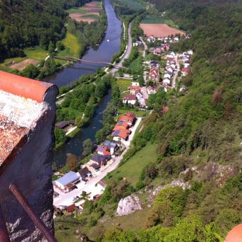 Holzbrücke bei Essing - Aussicht von der Burg Randeck - Local Flavor Near Me - Essing, BY