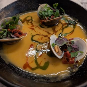 Elmina - Curried corn bisque - African Near Me - Washington, DC, District of Columbia Elmina - Curried corn bisque - African Near Me - Washington, DC, District of Columbia