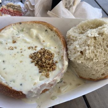 Guardino's - Clam Chowder - eat the bread!! - Seafood Near Me - San Francisco, California Guardino's - Clam Chowder - eat the bread!! - Seafood Near Me - San Francisco, California