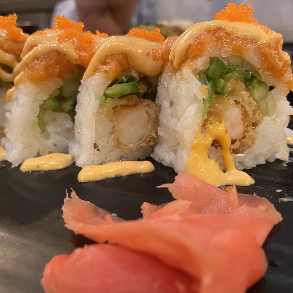 Sushi Yoto - Houston roll. Shrimp tempura inside is crispy. - Sushi Bars Near Me - Pasadena, Texas Sushi Yoto - Houston roll. Shrimp tempura inside is crispy. - Sushi Bars Near Me - Pasadena, Texas