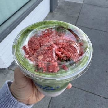 Reinne’s Place - Strawberry shortcake matcha - Coffee & Tea Near Me - Long Beach, California Reinne’s Place - Strawberry shortcake matcha - Coffee & Tea Near Me - Long Beach, California