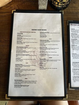 Menu photo 8 Bear Roots Tavern Escondido, CA