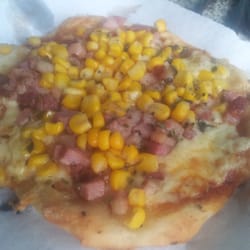 Pizzinha - Corn Bacon. Coisa boa.