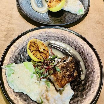 Range Restaurant - Halibut with risotto - New American Near Me - Denver, Colorado
