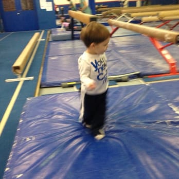 Summit Gymnastics - At the end of one of the trampolines. - Gymnastics Near Me - Savannah, Georgia Summit Gymnastics - At the end of one of the trampolines. - Gymnastics Near Me - Savannah, Georgia