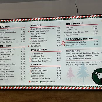 Fourtea - Menu - Coffee & Tea Near Me - Orange, California