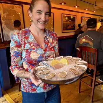 The Barnacle - A dozen oysters presented with genuine hospitality by Zana! - Pubs Near Me - Bar Harbor, Maine