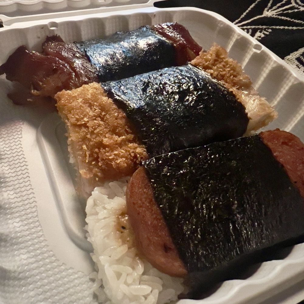 Tim's Hawaiian BBQ - 3-Style Mix Musubi - Hawaiian Near Me - Davis, California Tim's Hawaiian BBQ - 3-Style Mix Musubi - Hawaiian Near Me - Davis, California