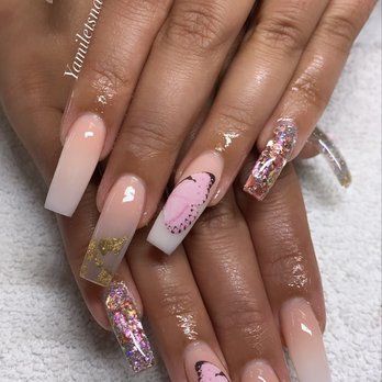 Nail Creations - Extra long ombré nails - Nail Salons Near Me - Winter Haven, Florida