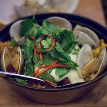 Avec - Chicago - Slow Roasted Pork Shoulder with Clams and Pocha Beans - Mediterranean Near Me - Chicago, Illinois