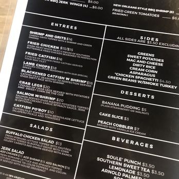 Soule - Menu - Cajun/Creole Near Me - Chicago, Illinois