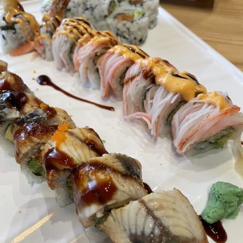 Sumo Sushi - Alligator roll, Shaggy Dog and Alaskan roll - Japanese Near Me - Houston, Texas Sumo Sushi - Alligator roll, Shaggy Dog and Alaskan roll - Japanese Near Me - Houston, Texas