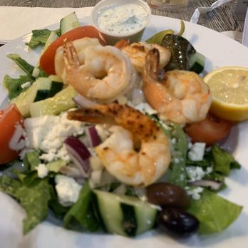 It's All Greek Restaurant - Love this shrimp Greek salad - Greek Near Me - Boca Raton, Florida It's All Greek Restaurant - Love this shrimp Greek salad - Greek Near Me - Boca Raton, Florida