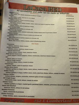 Menu photo 4 La Casa Red Lebanon, PA Menu photo 4 La Casa Red Lebanon, PA