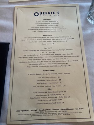 Menu photo 5 Queenie's Steakhouse Denton, TX