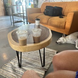 Iced latte and mocha. A sleepy gooood boyyyy.