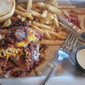 BJ's Restaurant & Brewhouse - Hickory Brisket Bacon Burger - New American Near Me - Reno, Nevada BJ's Restaurant & Brewhouse - Hickory Brisket Bacon Burger - New American Near Me - Reno, Nevada