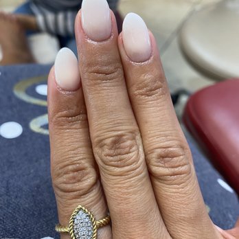Popular Nails - White ombré dip - Nail Salons Near Me - Carlsbad, California