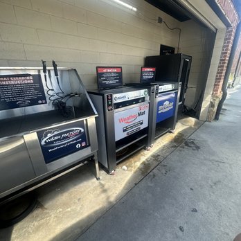 Wash Factory Express - Floor mat cleaners (one isn't shown on the other side of the wall) - Car Wash Near Me - Duluth, Georgia Wash Factory Express - Floor mat cleaners (one isn't shown on the other side of the wall) - Car Wash Near Me - Duluth, Georgia