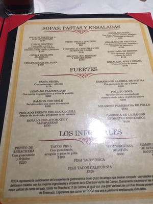 Menu photo 2 Roca Ostería y Parrilla México, D.F., DIF