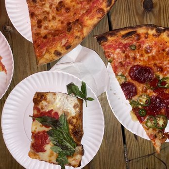 Scarr's Pizza - Hot Honey Pepperoni Sicilian - Pizza Near Me - New York, New York Scarr's Pizza - Hot Honey Pepperoni Sicilian - Pizza Near Me - New York, New York