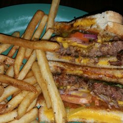 Brewsky's Food & Spirits - Grilled cheese cheeseburger! :) yummy!
