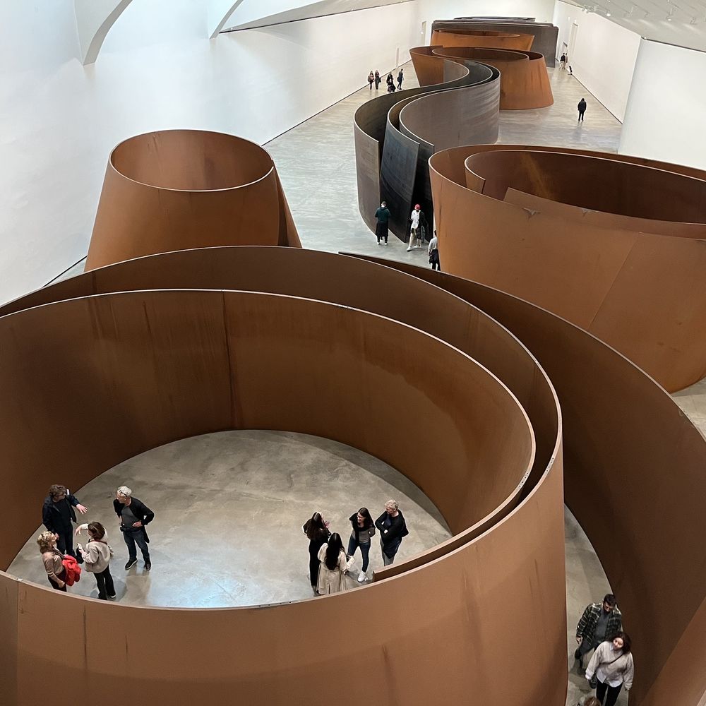 Museo Guggenheim Bilbao - Torqued Ellipses, Snake, and other massive sculptures by Richard Serra - Landmarks & Historical Buildings Near Me - Bilbao, BI
