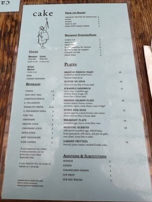 Menu photo 1 Cake Philadelphia, PA Menu photo 1 Cake Philadelphia, PA