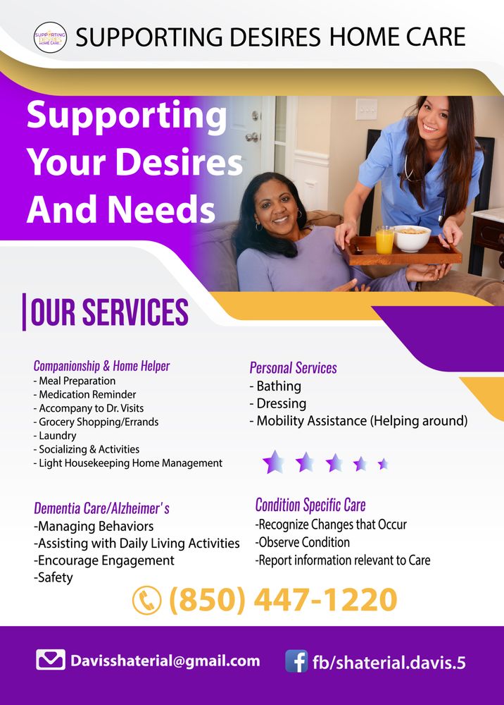 Supporting Desires Homecare - home care agency in Orlando, FL