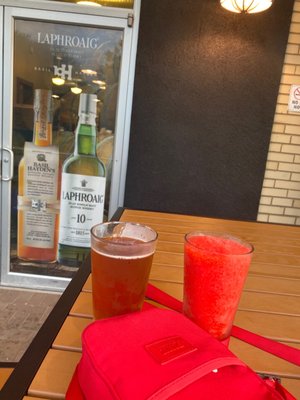 Photo of Town Hall Liquors - College Park, MD, US. A Beer and a Cherry Vodka Slushy are on order!