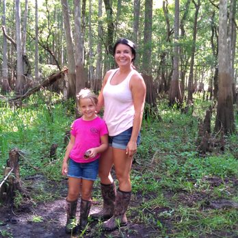 Backwoods Airboat Adventures - Captain Chelsea and Co-Captain Pistol! What a team! :-) - Boat Tours Near Me - Christmas, Florida Backwoods Airboat Adventures - Captain Chelsea and Co-Captain Pistol! What a team! :-) - Boat Tours Near Me - Christmas, Florida