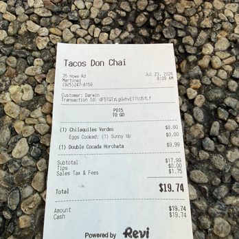 Tacos Don Chai - the damage - Breakfast & Brunch Near Me - Martinez, California Tacos Don Chai - the damage - Breakfast & Brunch Near Me - Martinez, California