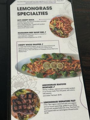 Menu photo 2 Lemongrass Thai Bistro Jacksonville, FL