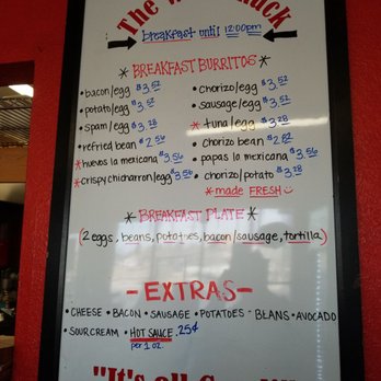 WoodShack Burritos and More - Menu for breakfast - Desserts Near Me - Big Spring, Texas