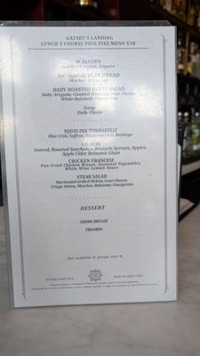 Menu photo 8 Gatsby's Landing Roslyn, NY