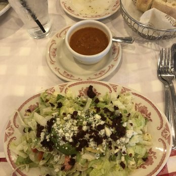 Maggiano's - Grilled Chicken Caprese Salad with a small order of today's soup. - Italian Near Me - Friendswood, Texas Maggiano's - Grilled Chicken Caprese Salad with a small order of today's soup. - Italian Near Me - Friendswood, Texas