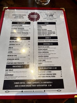 Menu photo 1 Havana's Cuisine Central West, MO
