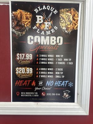 Menu photo 1 Blaque Flames 204 Westchester, IL Menu photo 1 Blaque Flames 204 Westchester, IL