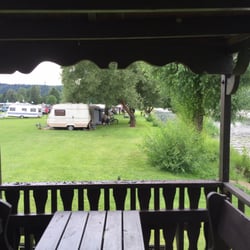 Campingpark - Aufgenommen aus einer kleinen Hütte am Ende des Platzes