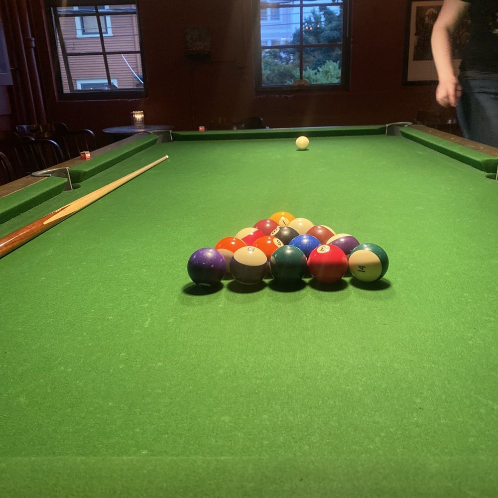 Pool table middle floor upstairs. Pool table middle floor upstairs.