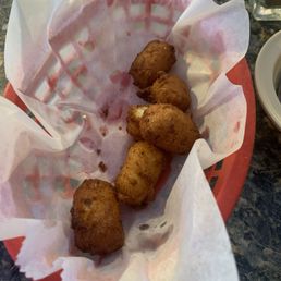 Hush puppies. Hush puppies.