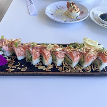 Shorebird - Garlic salmon roll - New American Near Me - San Diego, California Shorebird - Garlic salmon roll - New American Near Me - San Diego, California