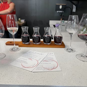 Wednesdays Wine Bar - a row of glasses of wine - Wine Bars Near Me - Estacada, Oregon