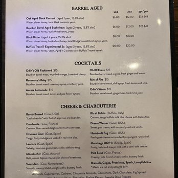 Odin - Menu 2 - Meaderies Near Me - Homer, Alaska