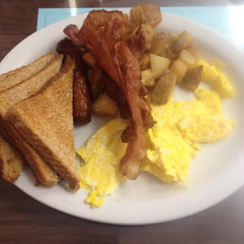 Jerry & Jenny's Diner - Breakfast Special! Scrambled eggs, bacon, hash browns, and toast. Extra side of sausage! - Diners Near Me - Windsor, Ontario Jerry & Jenny's Diner - Breakfast Special! Scrambled eggs, bacon, hash browns, and toast. Extra side of sausage! - Diners Near Me - Windsor, Ontario