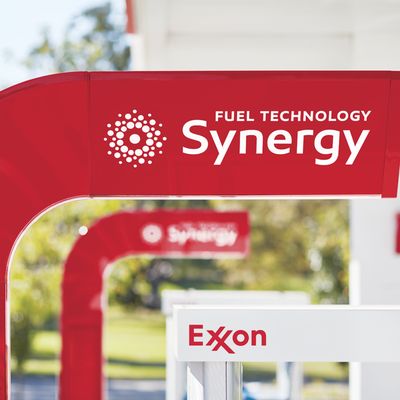 Exxon Gas Station by null