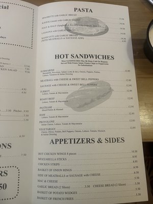 Menu photo 5 Village Pizza Big Bear Lake, CA