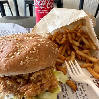 Old K - The Krispy Karaage spicy burger. - Chicken Shop Near Me - Toronto, Ontario Old K - The Krispy Karaage spicy burger. - Chicken Shop Near Me - Toronto, Ontario