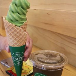 Matcha Soft Serve Hojicha Latte
